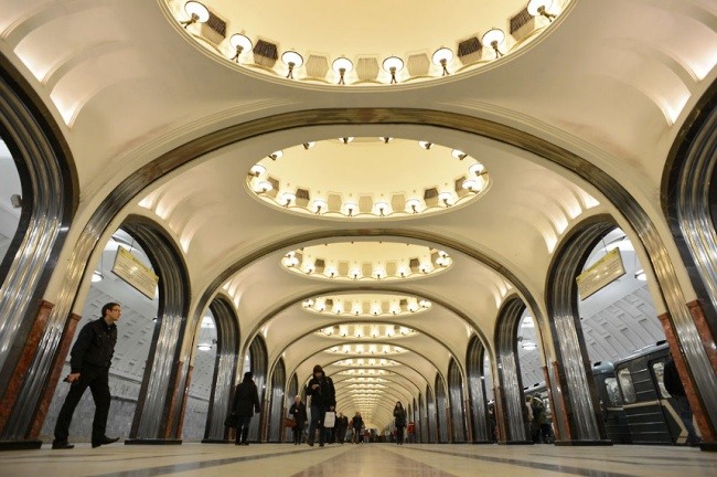 Mayakovskaya Station in Moskau