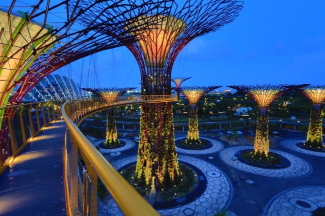 Botanische Bay Gärten von Singapur 15