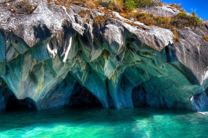 Marmorne Hoehlen, Patagonien