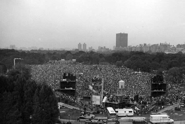 Simon Garfunkel in Central Park 1981