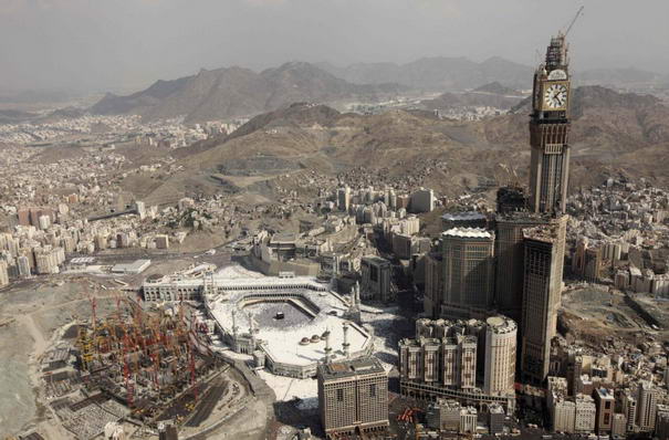 A general view of the Grand Mosque on the second day of Eid al-Adha festival in Mecca